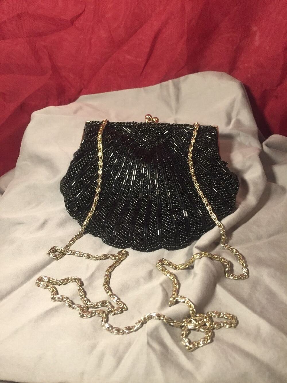 Vintage La Regale LTD Beaded Clutch Purse. 6 1/2"X 5". Hand Made